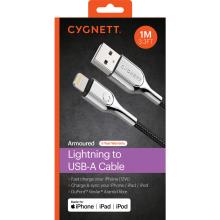 Cygnett Arm Braided Lightning to USB Cable 1m