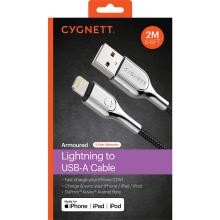 Cygnett Arm Braided Lightning to USB Cable 2m