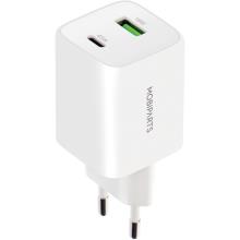 Mobiparts GaN Wall Charger USB-C/USB-A PD 3.0/QC 45W White